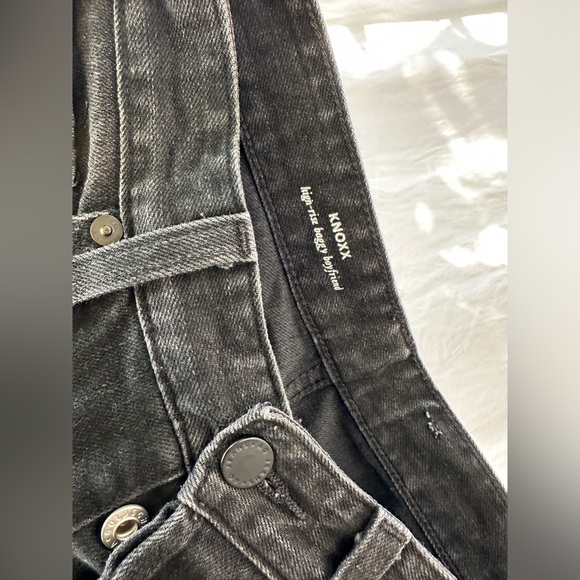 Adriano Goldschmied knoxx high rise baggy boyfriend black jeans 27 - Picture 8 of 8